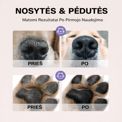 Švelnios Pėdutės ir Nosytės Augintinio Vazelinas